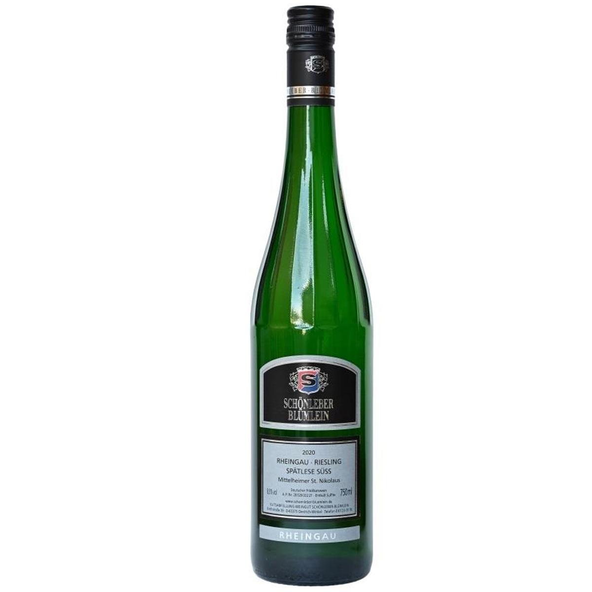 Weingut Schönleber-Blümlein 2020 Mittelheimer St. Nikolaus Riesling Spätlese Süss