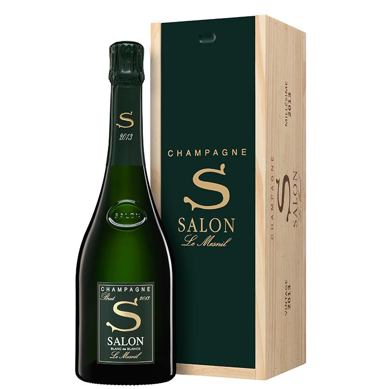 2013 Salon Blanc de Blancs "Le Mesnil" Champagne brut in Holzkiste