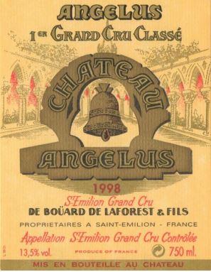 1998 Château Angélus Saint-Émilion Grand Cru Premier Grand Cru Classé - Privatkeller