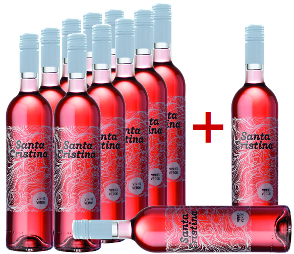 2023 Vinho Verde Rosado "Santa Cristina" im Vorteilspaket