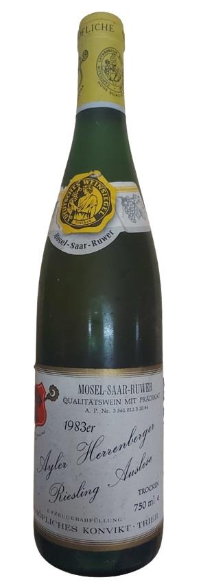 1983 Ayler Herrenberger Riesling Auslese trocken Bischöfliches Konvikt