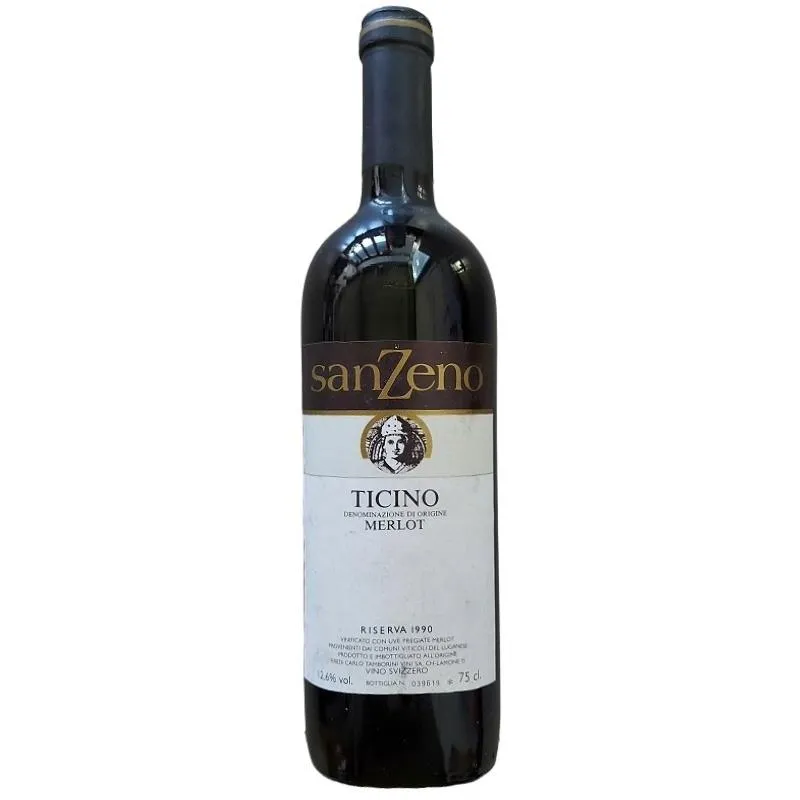 1990 SanZeno Merlot Riserva Ticino Carlo Tamborini