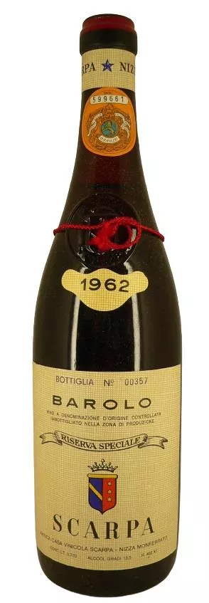 1962 Barolo Riserva Speciale Scarpa