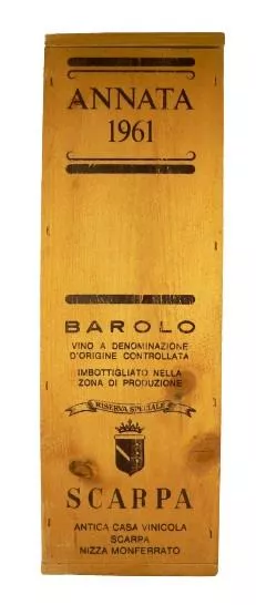 1961 Barolo Riserva Especial Scarpa