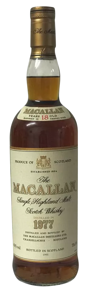The Macallan Single Highland Malt Scotch Whisky 18yo - 1977er